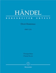 Dixit Dominus, HWV 232 SATB Choral Score cover Thumbnail